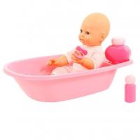 Пупс 35 см, соской и набором для купания