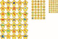 Комплект маркировочных наклеек "Звездочки"